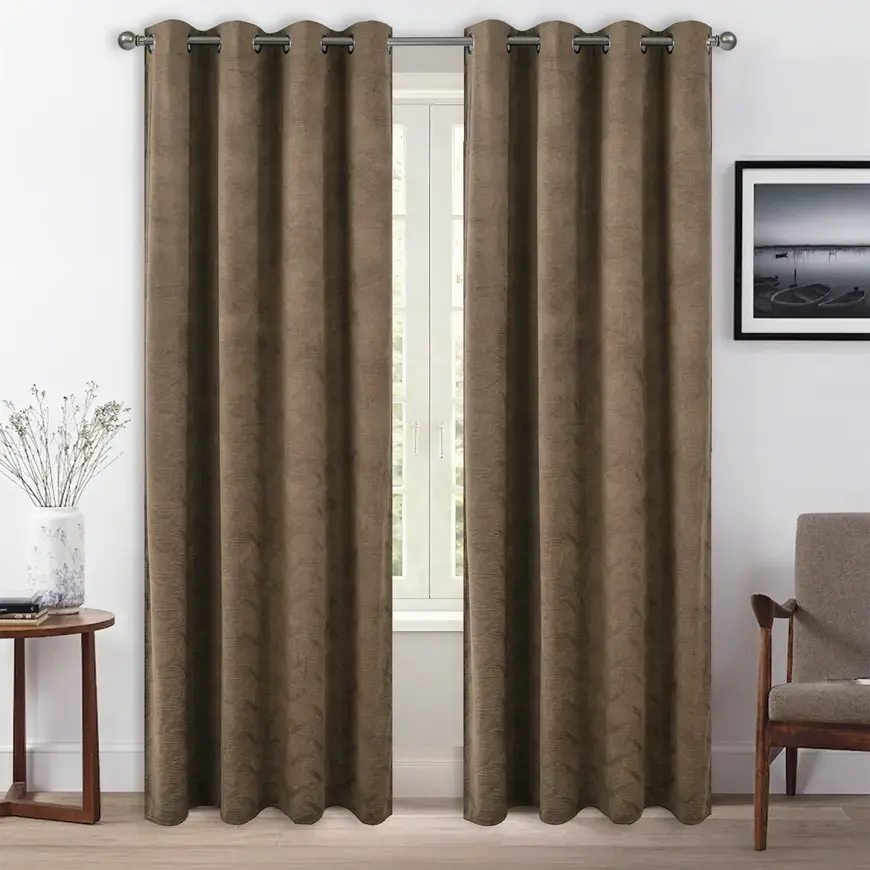 Záves na priechodkách ADELA YC12078/240G/M2/12/140X250 hnedý
