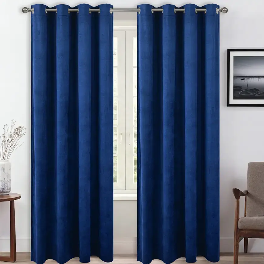 Záves na priechodkách AMELIA YC13018/230G/M2/7/140X250 tmavomodrý