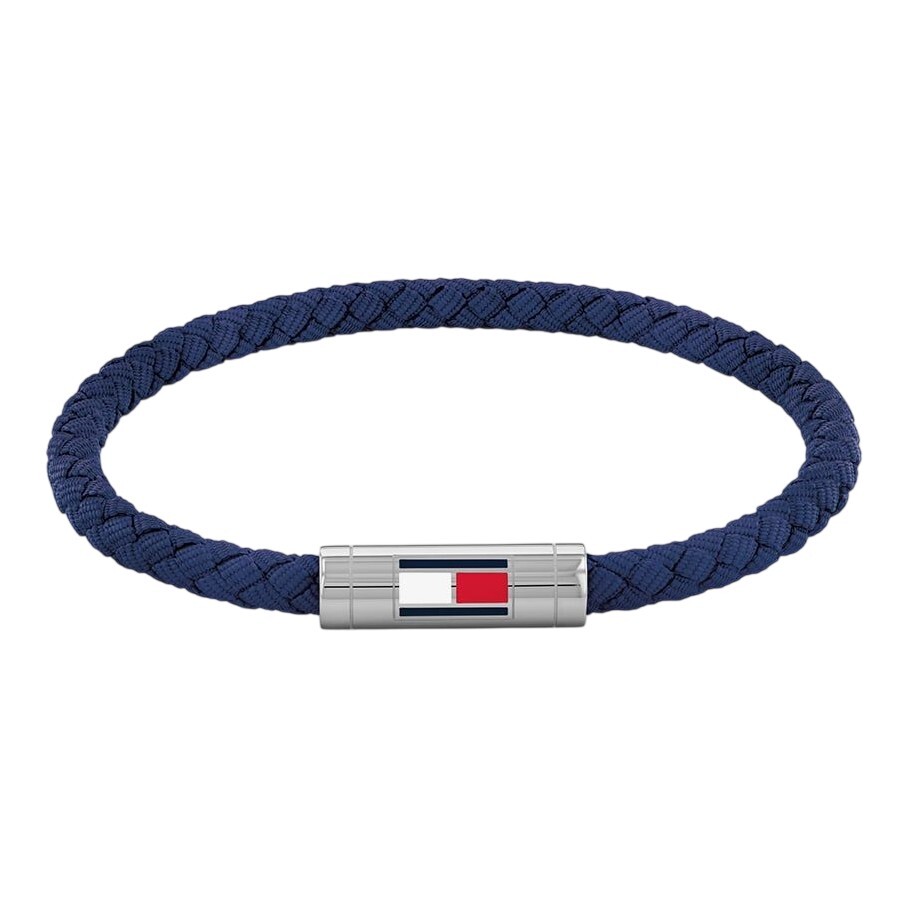 Tommy Hilfiger Modrý nylonový prepletaný náramok Adjustable Barrel 2790740