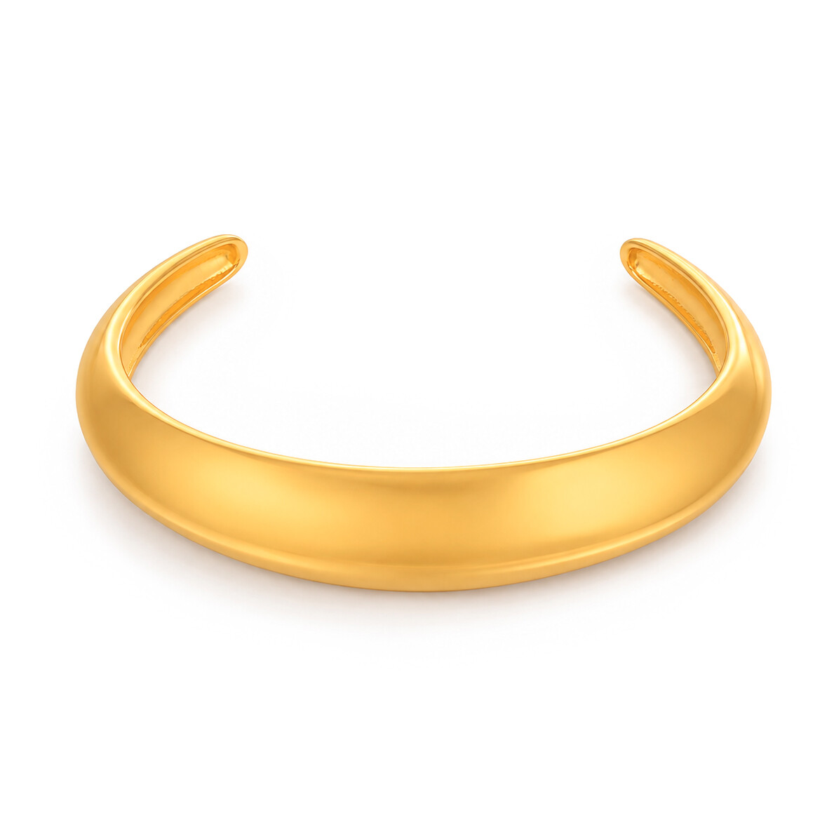 Troli Elegantný pevný náramok z pozlátenej ocele Gold