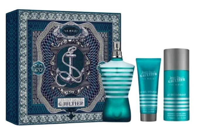 Jean P. Gaultier Le Male - EDT 125 ml + sprchový gél 75 ml + dezodorant v spreji 150 ml