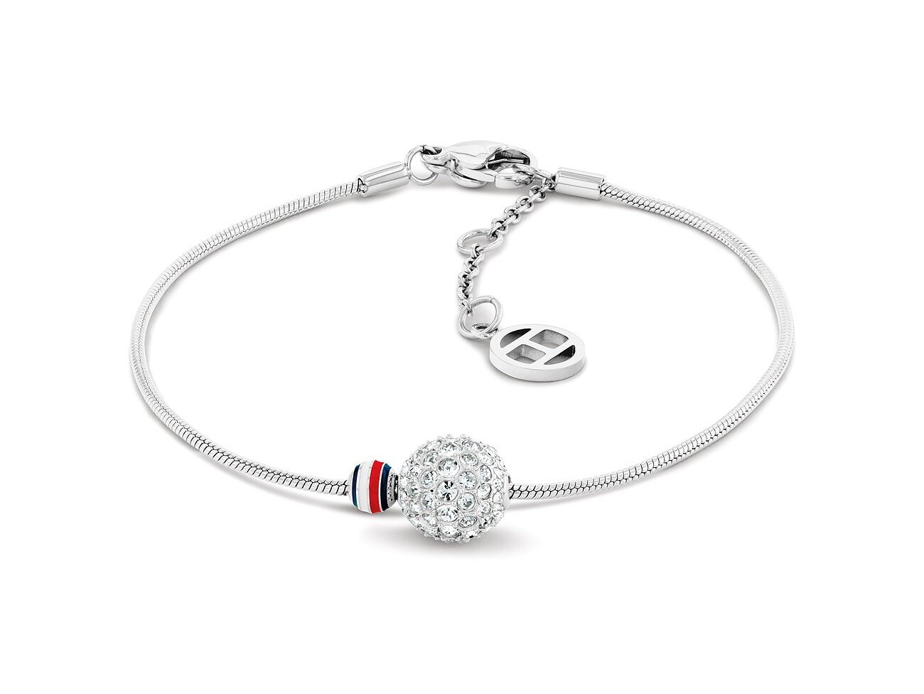 Tommy Hilfiger Luxusný oceľový náramok s kryštálmi 2781076