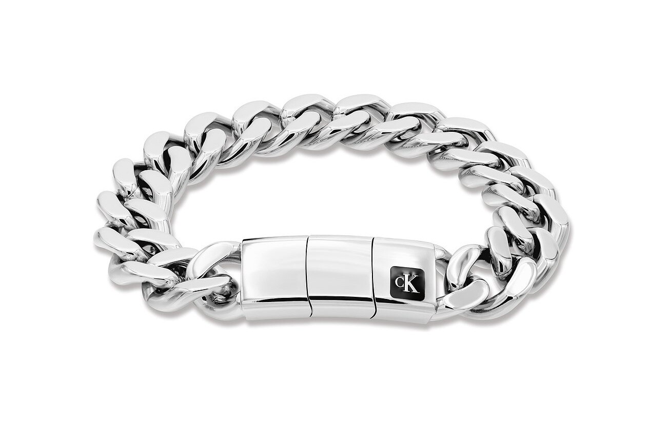 Calvin Klein Fashion oceľový náramok pre mužov Hallmark 35100101