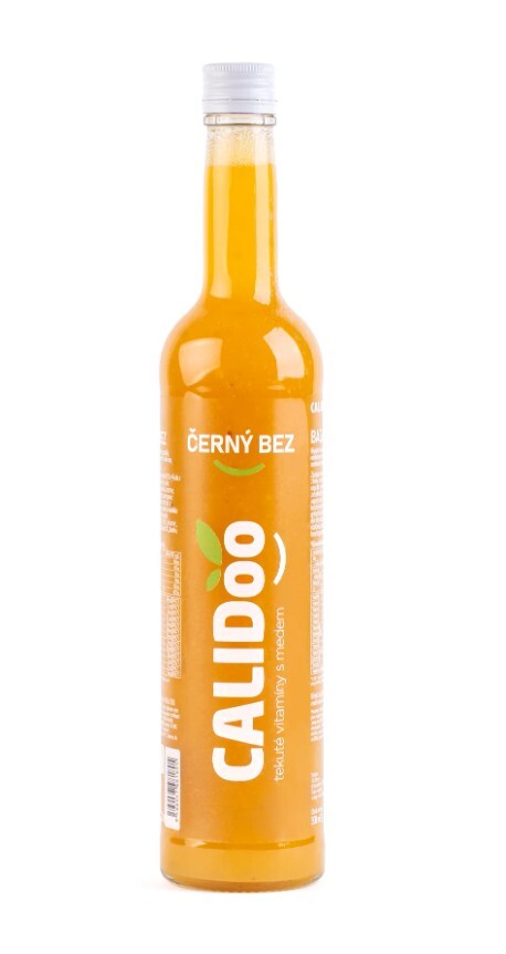 calidoo Čierny bez - tekuté vitamíny s medom 500 ml