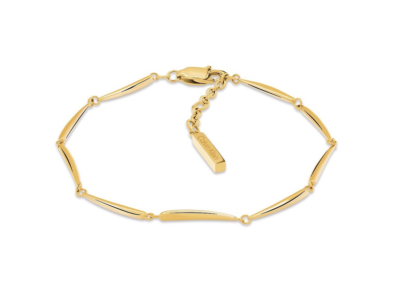 Calvin Klein Moderný pozlátený náramok Elongated Drops 35000997
