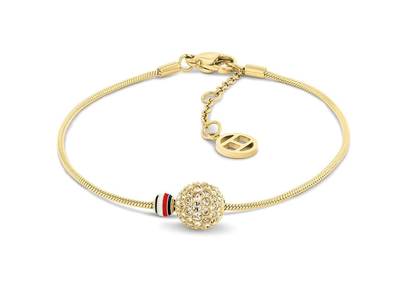 Tommy Hilfiger Luxusný pozlátený náramok s kryštálmi 2781077