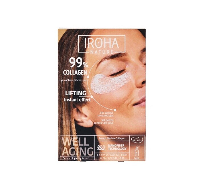 Iroha Kolagénové vankúšiky pod oči Eye Contour Patches 3 páry + 20 ml