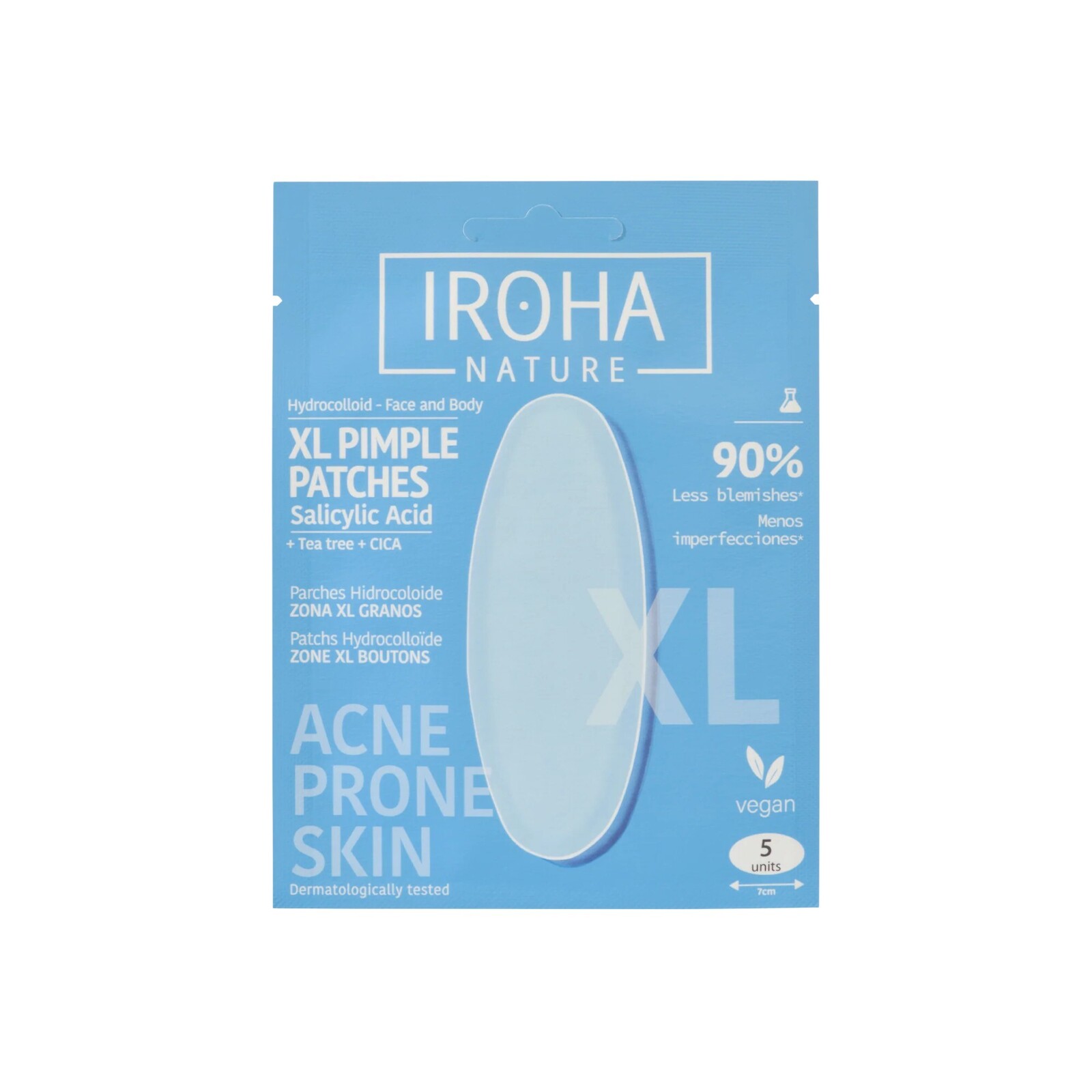 Iroha Extra veľké náplasti na akné XL Pimple Patches 5 ks