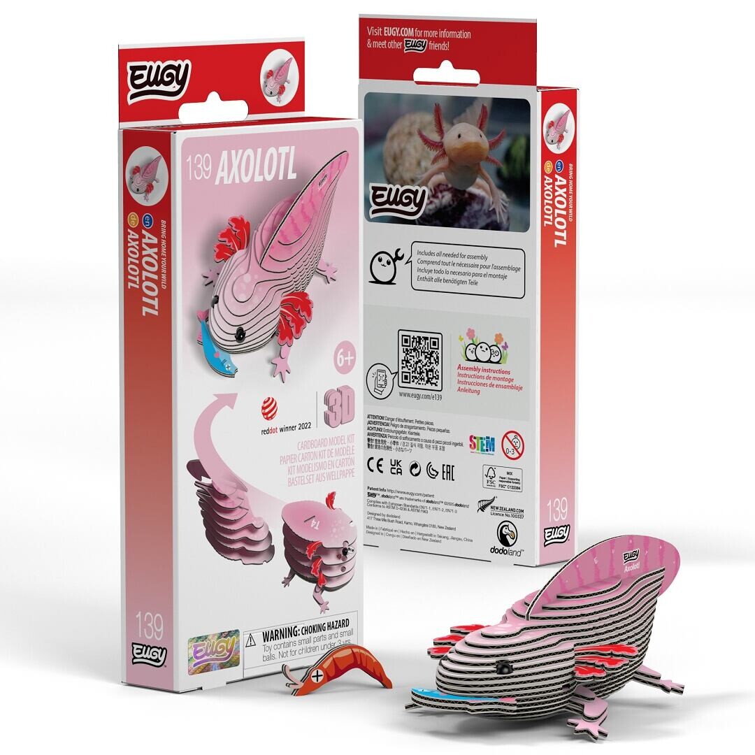 EUGY Axolotl 3D kartónová skladačka
