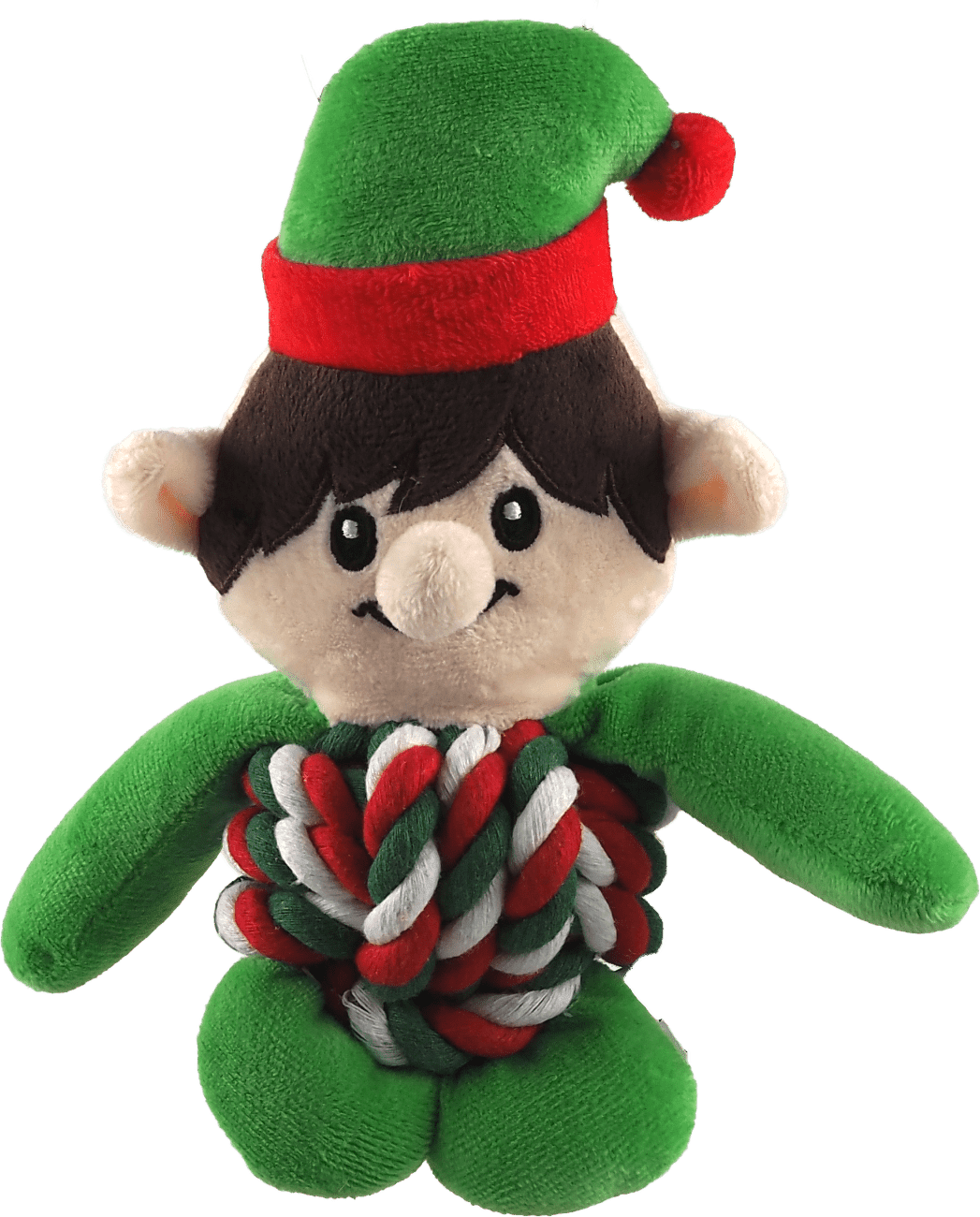 Hračka pre psov Dog Fantasy Winter Tale škriatok uzlový s pískadlom 20 cm