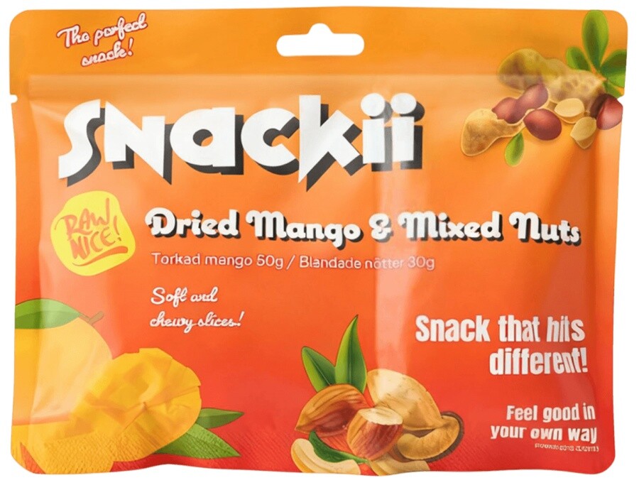 Rawnice snackii sušené mango s ořechy