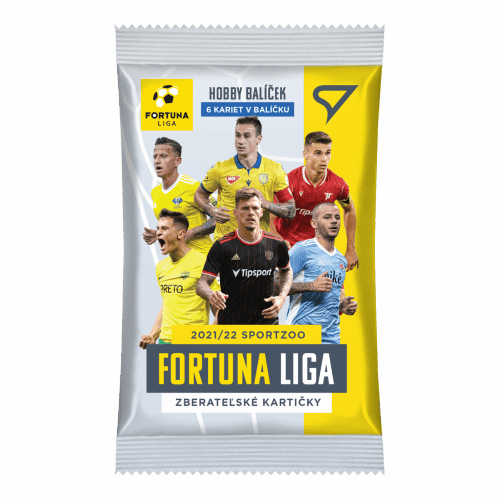 Sportzoo Futbalové karty Fortuna Liga SK 2021-22 Hobby balíček