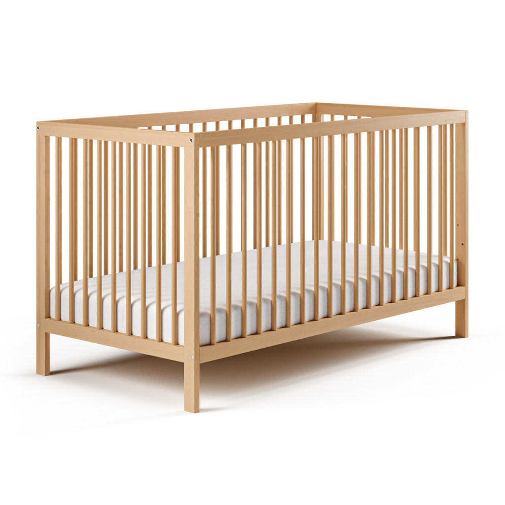 Kids Collective DETSKÁ POSTEĽ s matracom 70x140 cm v bielej farbe