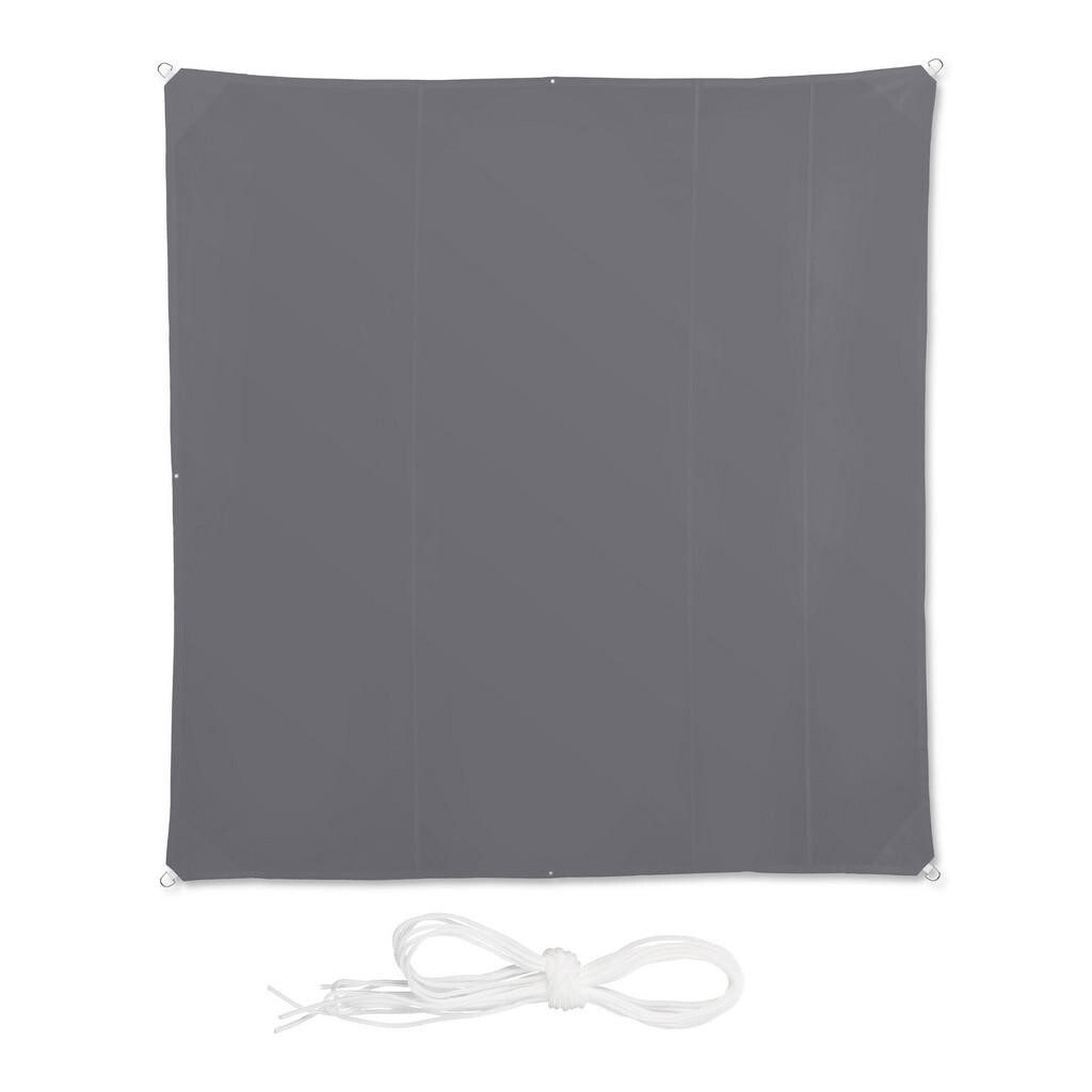 Relaxdays PLACHTA Sivá slnečná UV ochrana 5x5 m