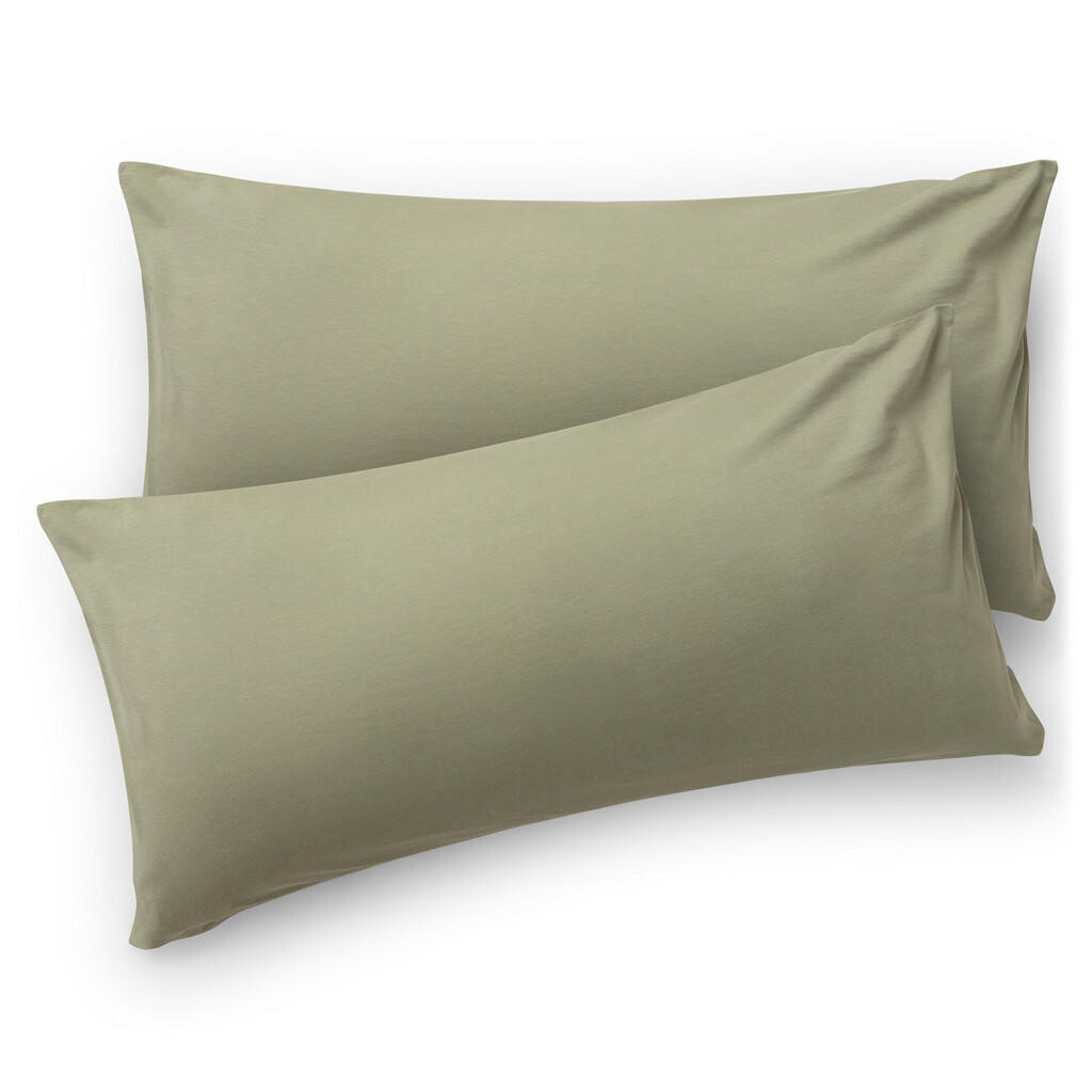 Blumtal OBLIEČKA na vankúš Agneta 50/70 cm, súprava 2 ks, 100% bavlna, Olivově zelená
