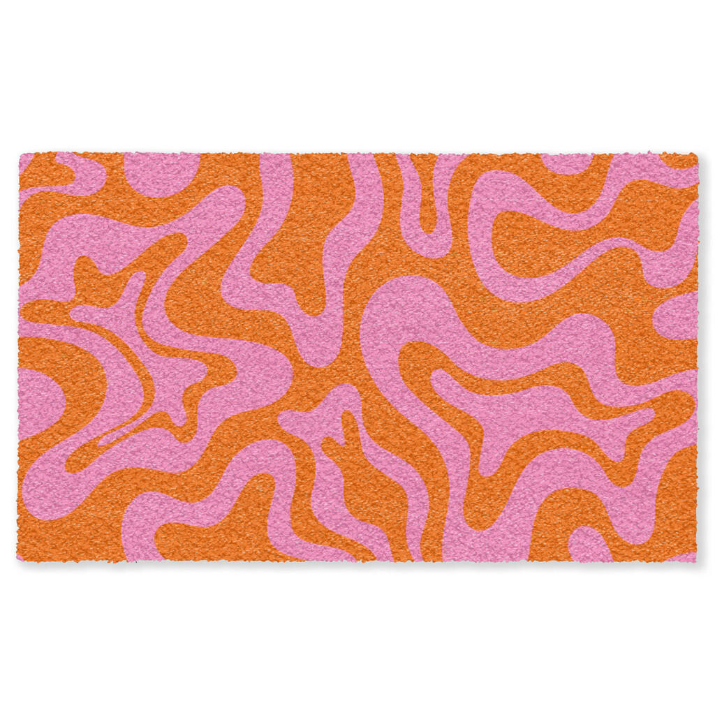 MuchoWow ROHOŽKA Vzor - Ružová - Oranžová - Abstraktné - Moderné 150x90 cm