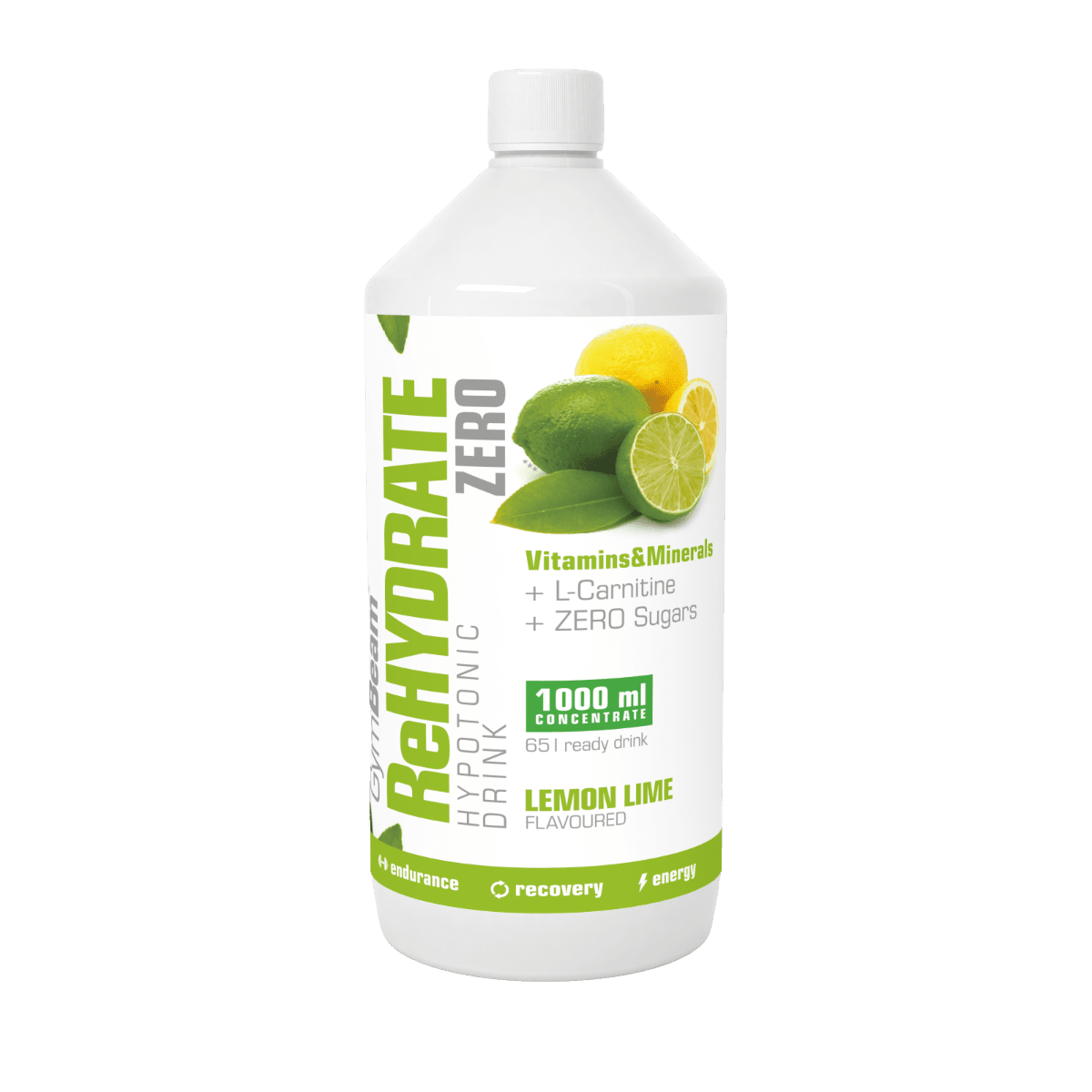 GYMBEAM Iónový nápoj ReHydrate ZERO citrón limetka 1000 ml