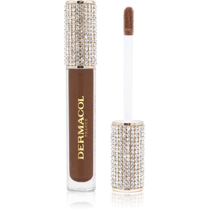 Dermacol Diamond Edition Peptide Lip Glaze ošetrujúci lesk na pery s peptidmi odtieň 06 Midnight 2.5 ml