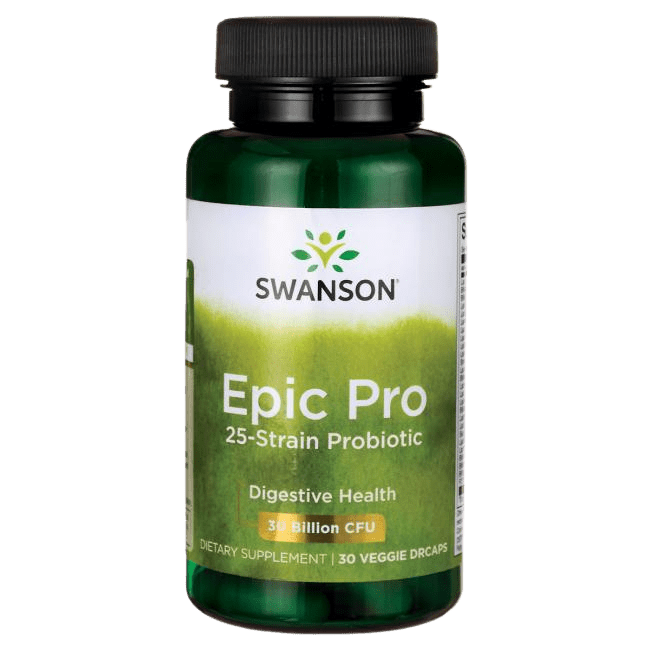 SWANSON Epic Pro Probiotikum s 25 kmeňmi 30 kapsúl