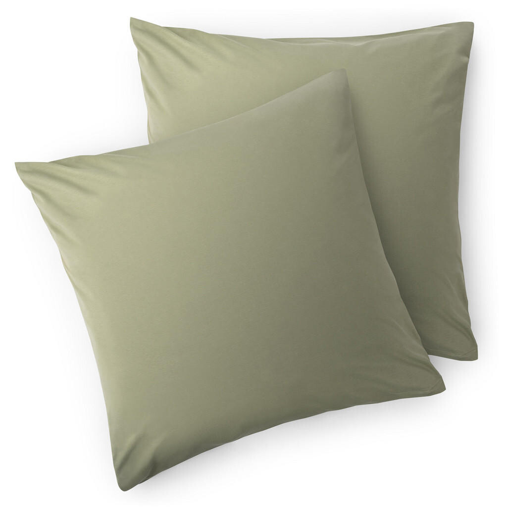 Blumtal OBLIEČKA na vankúš Agneta 80/80 cm, súprava 2 ks, 100% bavlna, Olivově zelená
