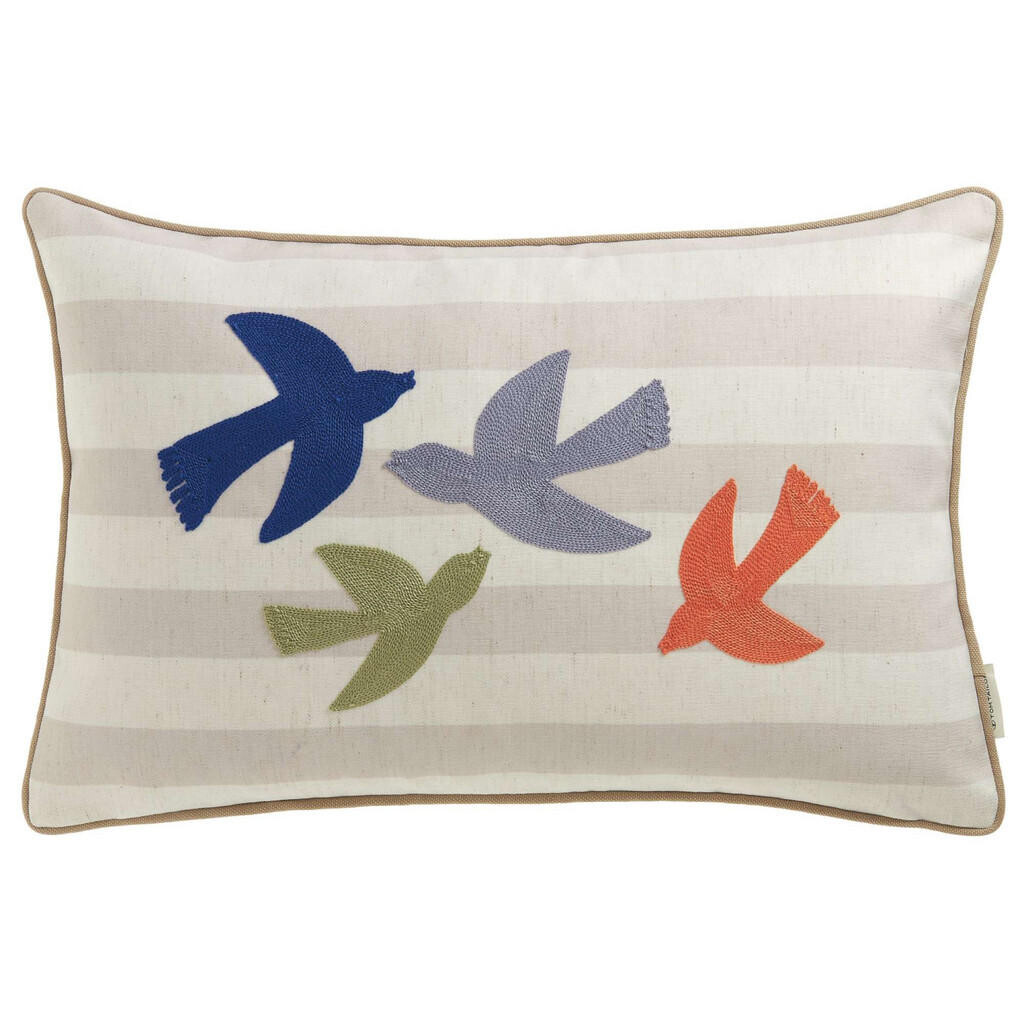 Tom Tailor OBAL na dekoratívny vankúš BIRDS