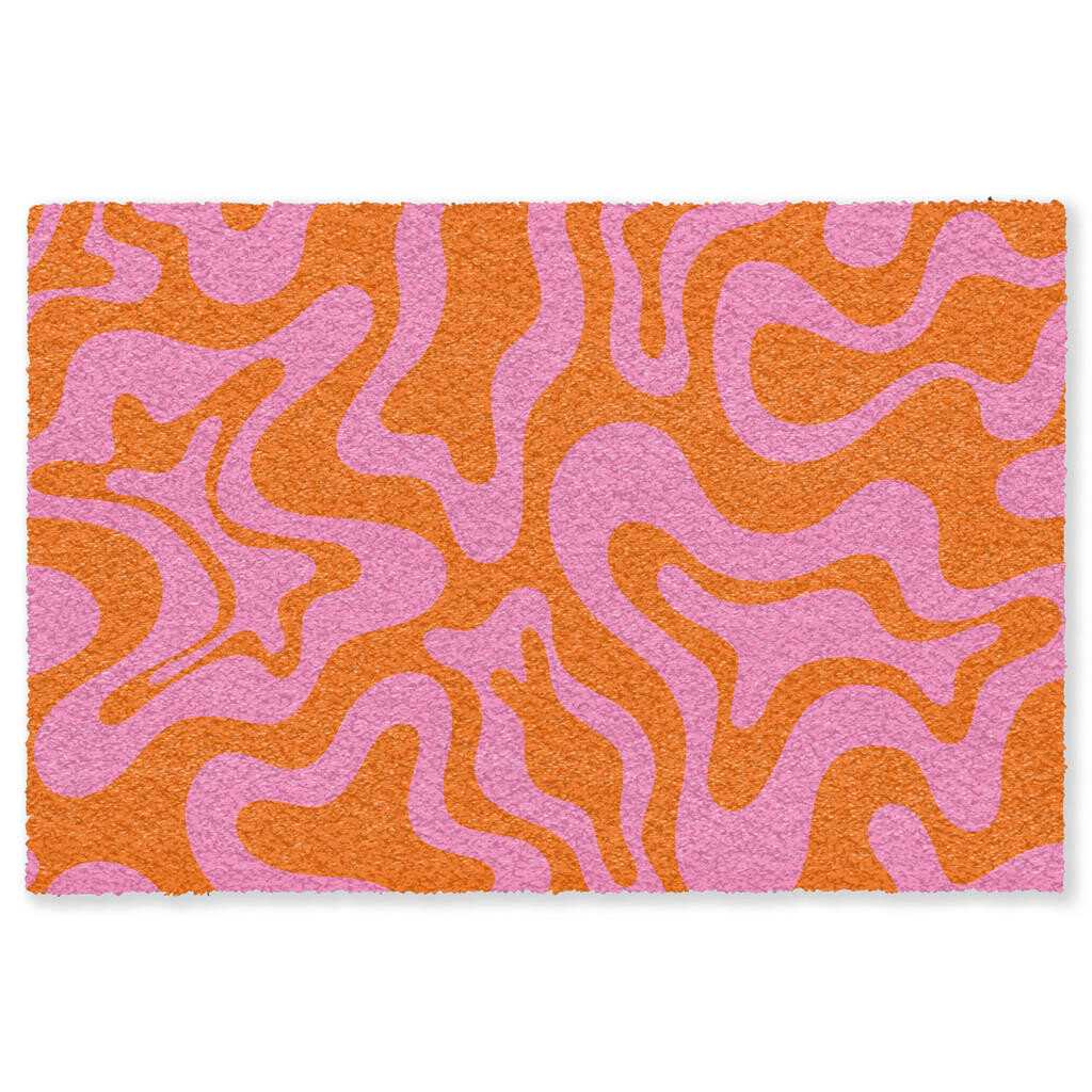 MuchoWow ROHOŽKA Vzor - Ružová - Oranžová - Abstraktné - Moderné 180x120 cm