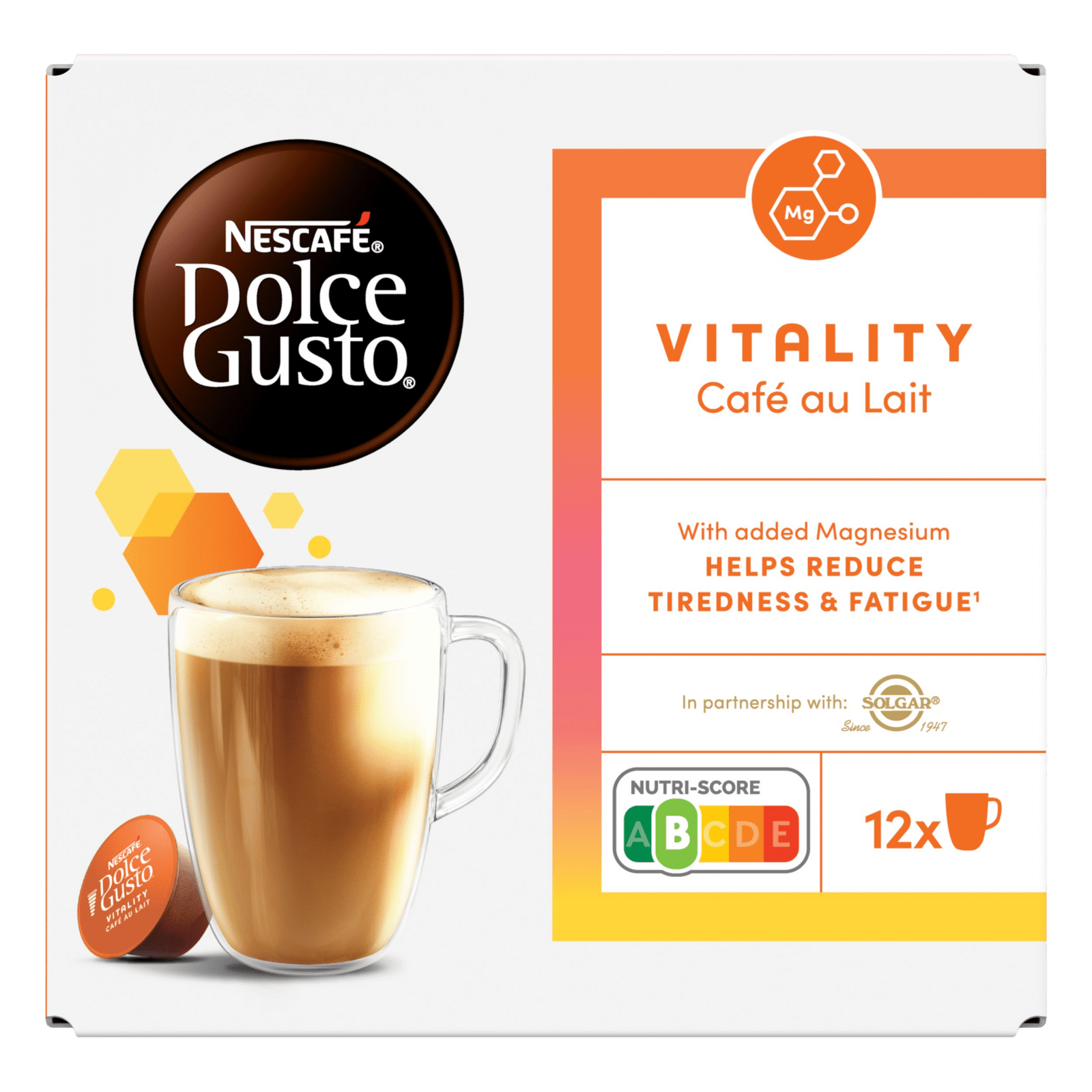 NESCAFÉ Dolce Gusto Vitality Café au Lait – kávové kapsule 12 kapsúl