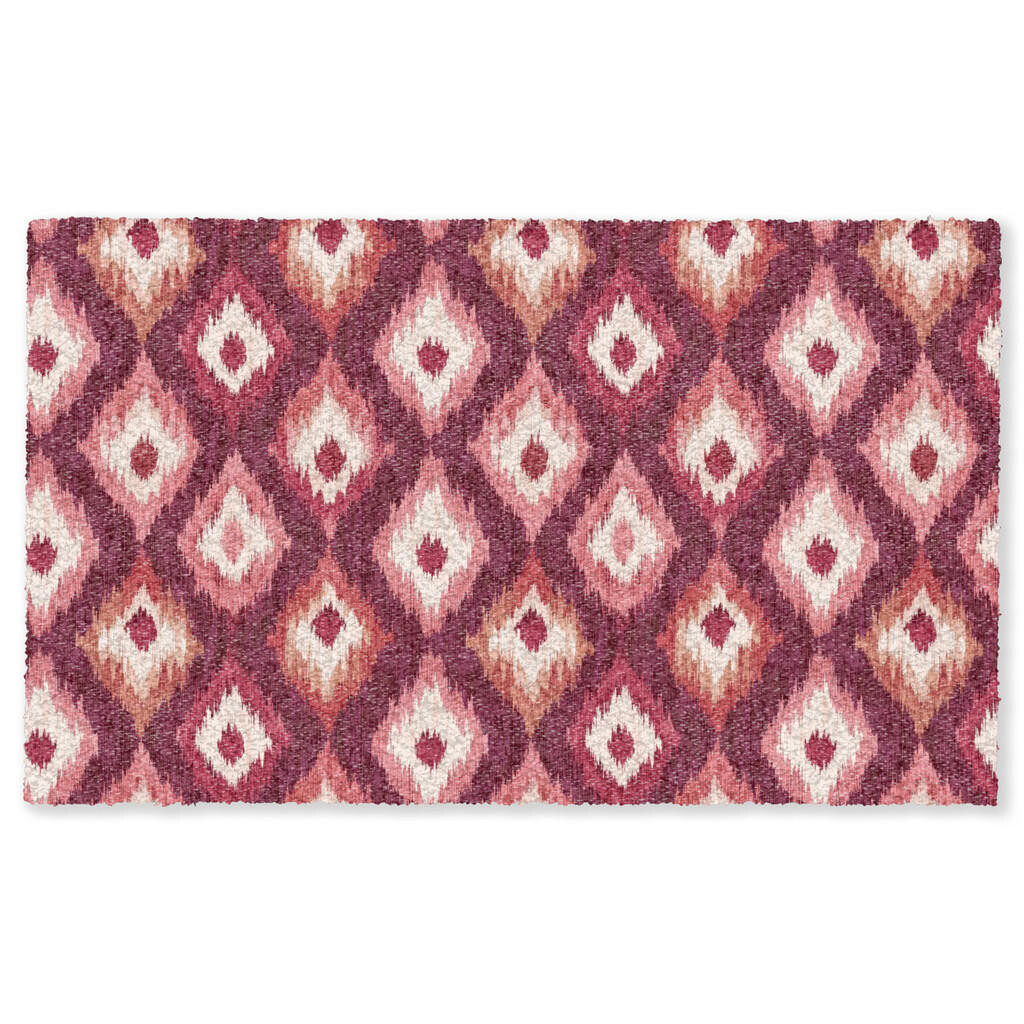 MuchoWow ROHOŽKA Diamantové tvary - Ružová - Vzor - Textúra 150x90 cm