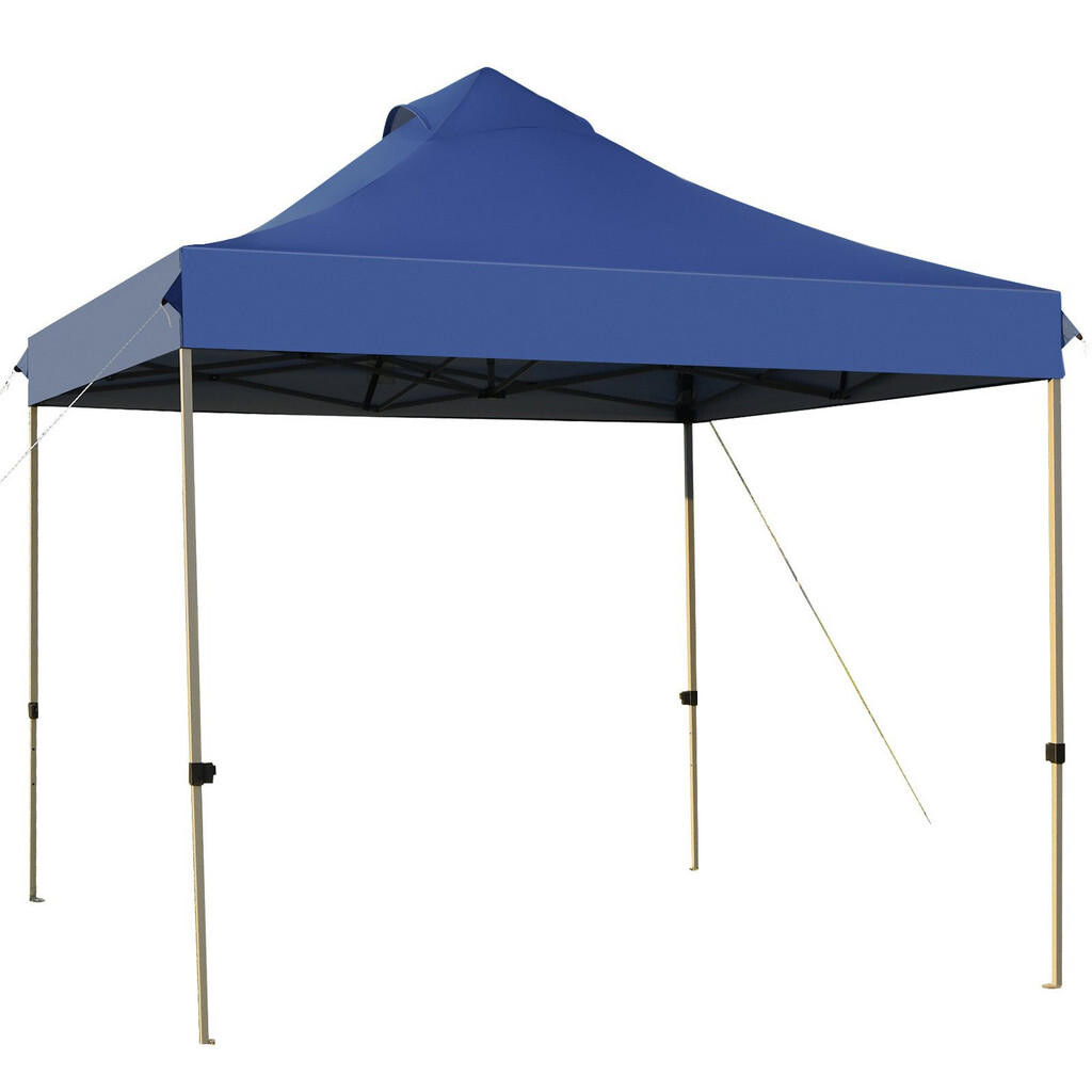 COSTWAY POP-UP STAN S STRECHOU Tmavomodrý