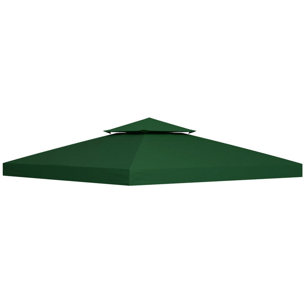 Redom NÁHRADNÁ strecha na pavilón 300/300 cm, dvojitá, vodoodpudivý polyester, Zelená