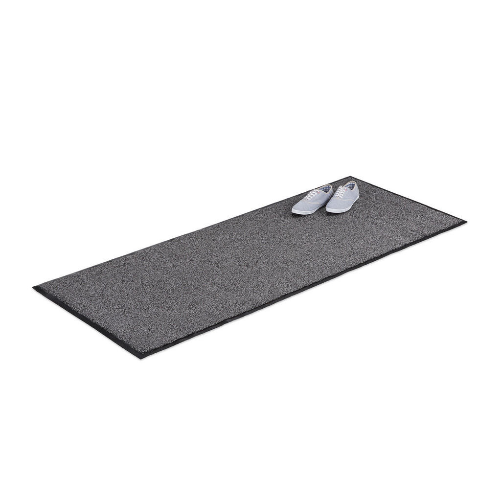 Relaxdays ROHOŽKA Sivá PP PVC protišmyková 80x200 cm