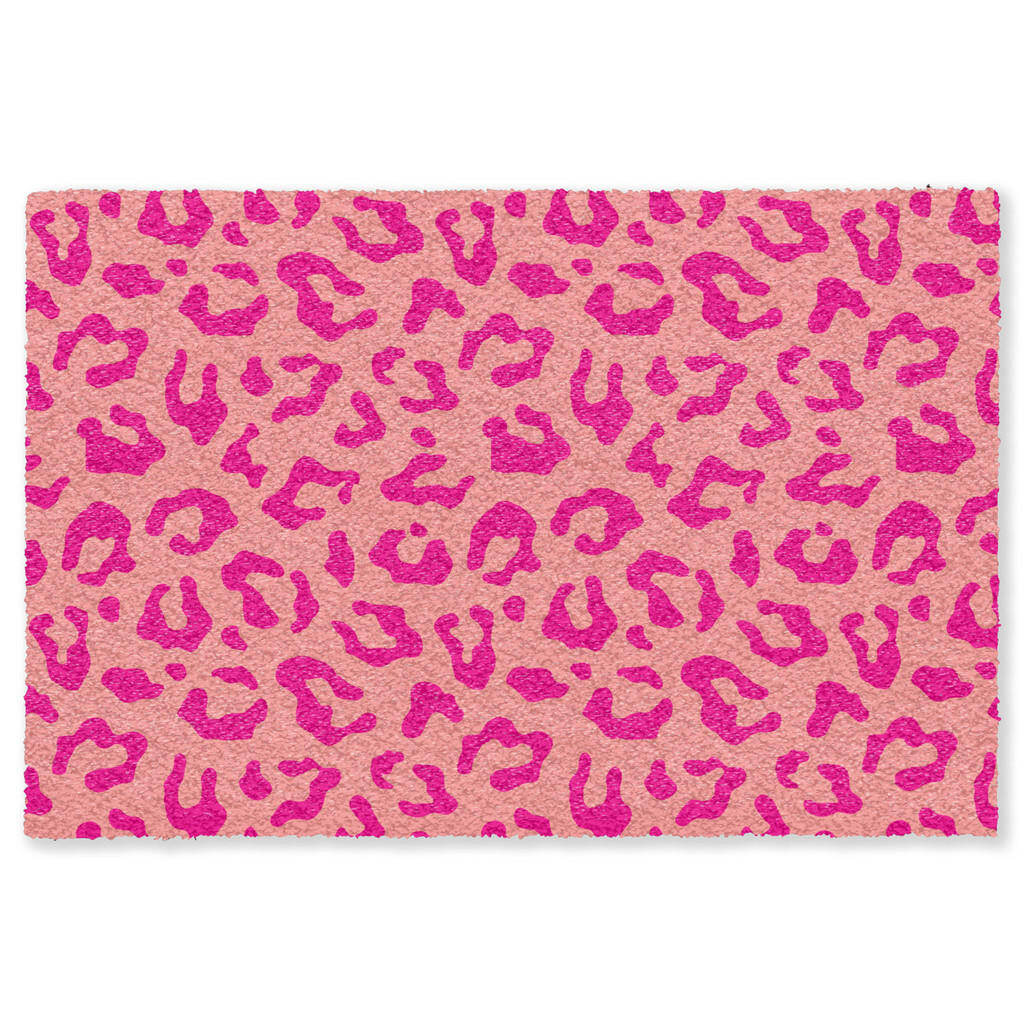 MuchoWow ROHOŽKA Potlač pantera - Ružová - Zvieracia potlač - Minimalistická 180x120 cm