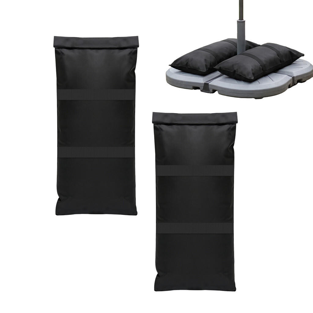Relaxdays VRECE Čierne 2-dielny-set plniteľné Oxford 68x30 cm