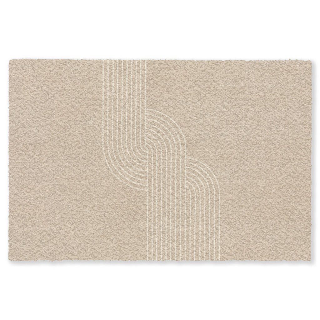 MuchoWow ROHOŽKA Paralelné línie - Svetlá textúra - Béžová 120x80 cm