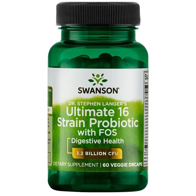 SWANSON Ultimate 16 Probiotických kmeňov 60 kapsúl