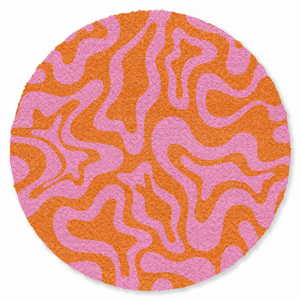 MuchoWow ROHOŽKA Vzor - Ružová - Oranžová - Abstraktné - Moderné 120x120 cm