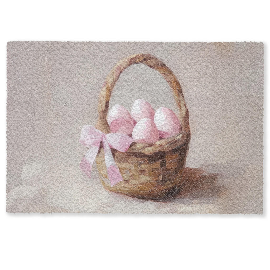 MuchoWow ROHOŽKA Košík - vajcia - ružový 60x40 cm