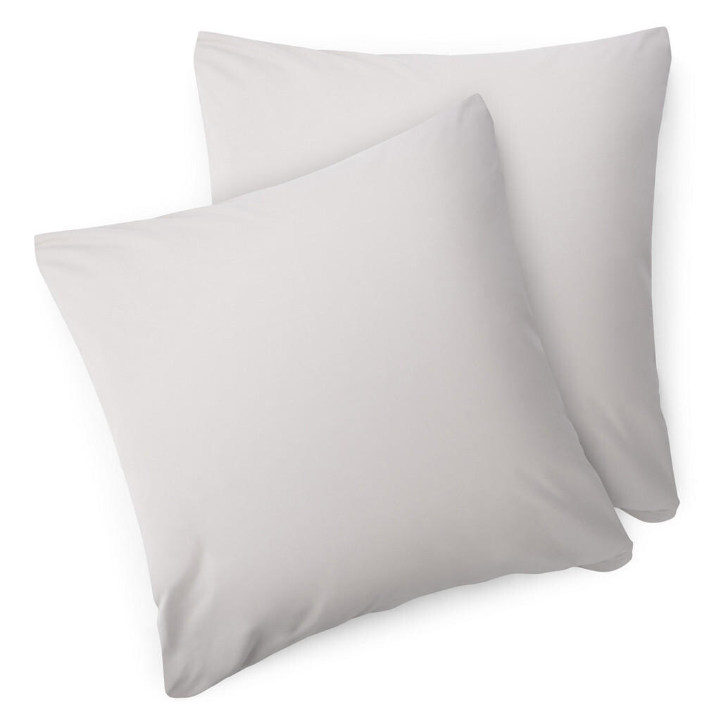 Blumtal OBLIEČKA na vankúš Agneta 80/80 cm, súprava 2 ks, 100% bavlna, Svetlosivá