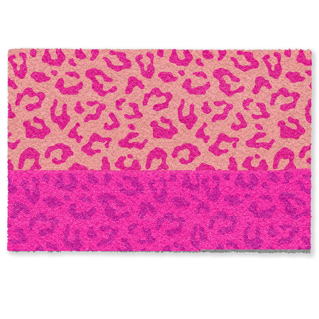 MuchoWow ROHOŽKA Potlač pantera - Ružová - Zvieracia potlač - Minimalistická 90x60 cm