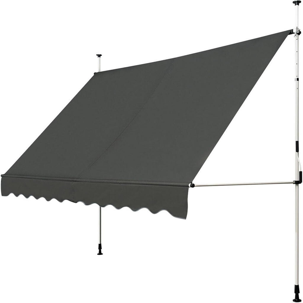 COSTWAY ZÁVESNÁ MARKÍZA 300 cm, sivá