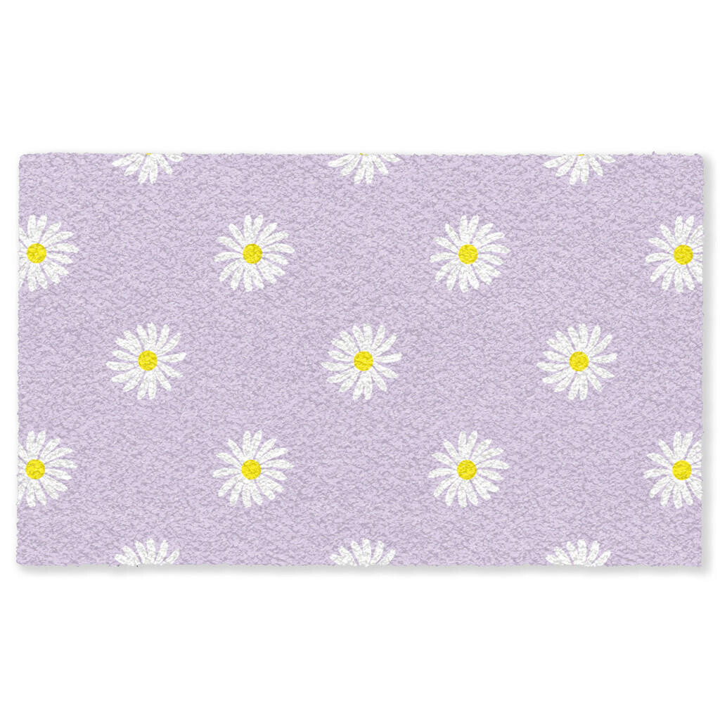 MuchoWow ROHOŽKA Sedmokrásky - pastelové - biele - fialové - kvety 150x90 cm