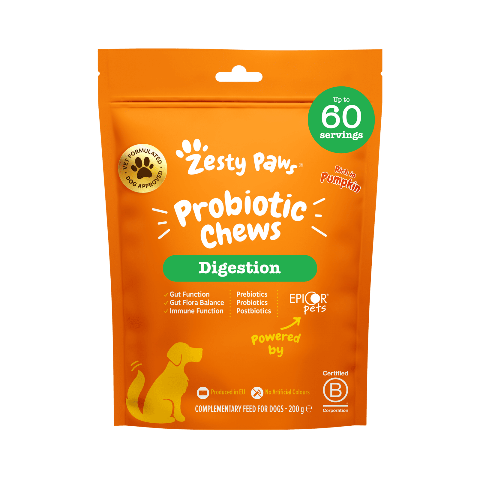 ZESTY PAWS Probiotické žuvacie tablety 60 tabliet
