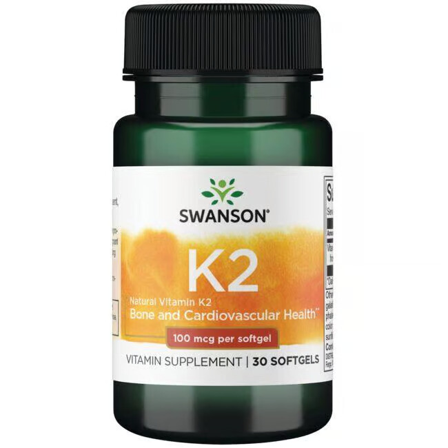 SWANSON Vitamín K2 100mcg 30 kapsúl