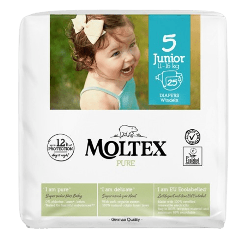 MOLTEX Plienky Pure Junior 11-16 kg 25 ks
