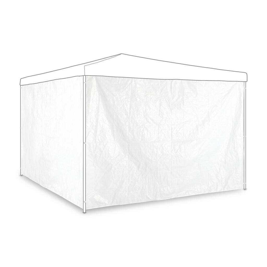 Relaxdays BOČNICA biela 2-dielny-set nepremokavá bez okien 2x3 m