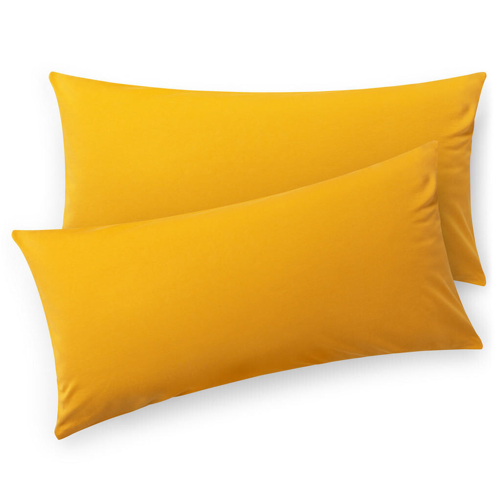 Blumtal OBLIEČKA na vankúš Agneta 50/70 cm, súprava 2 ks, 100% bavlna, žltá