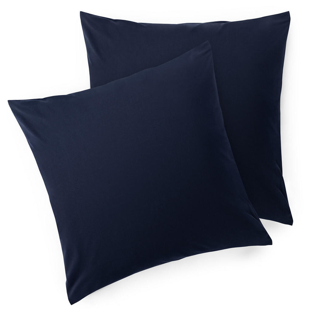 Blumtal OBLIEČKA na vankúš Agneta 80/80 cm, súprava 2 ks, 100% bavlna, Tmavomodrá