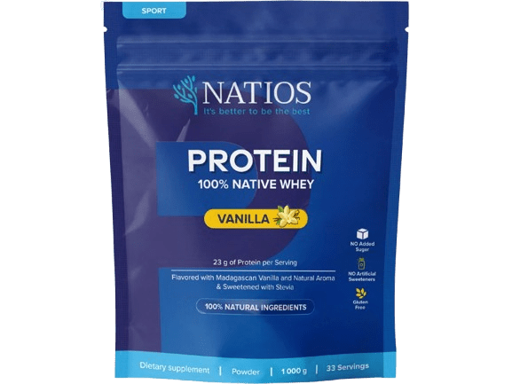 NATIOS Native Whey Protein, Vanilka 1000 g