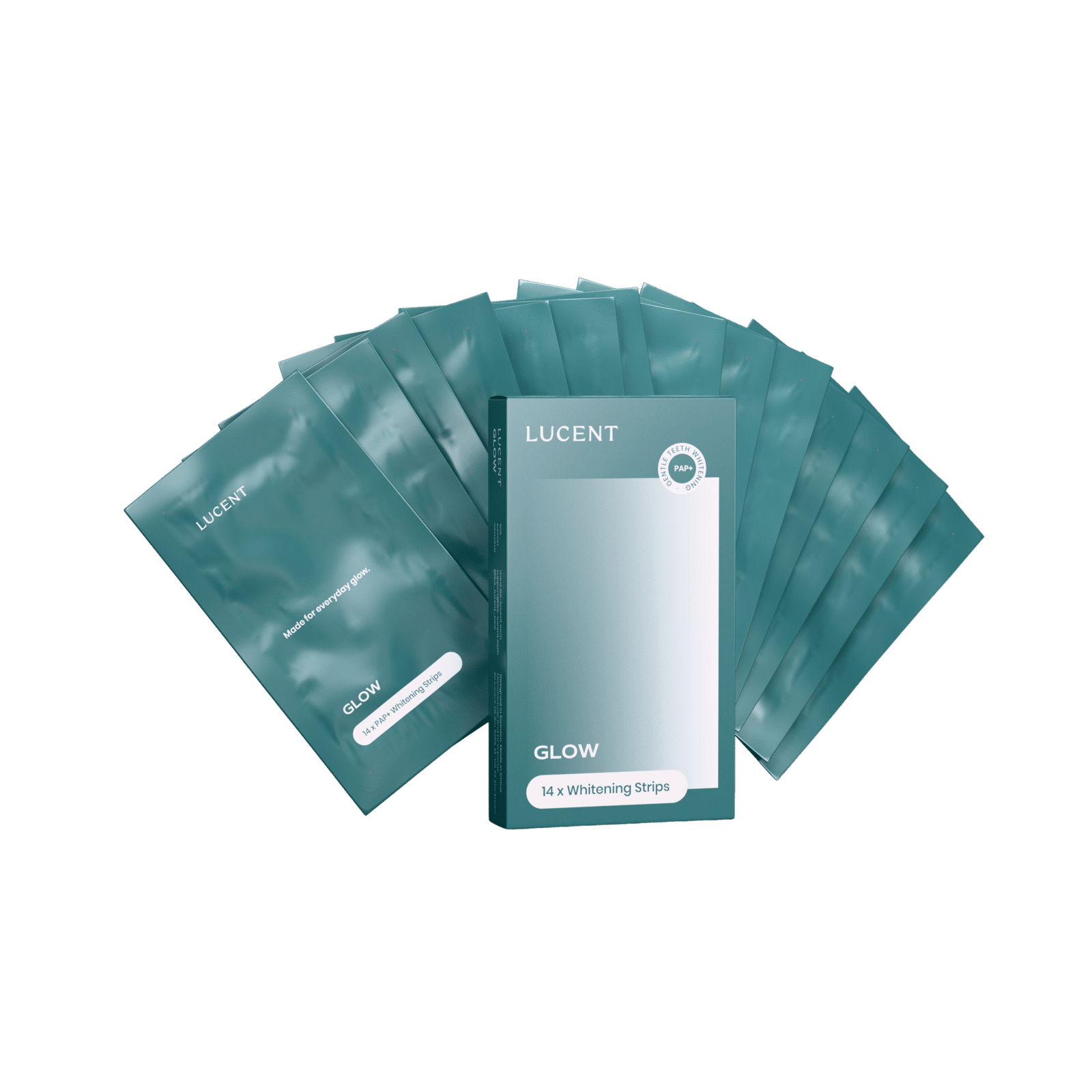 BE LUCENT Glow Whitening Strips, transparent 14 ks