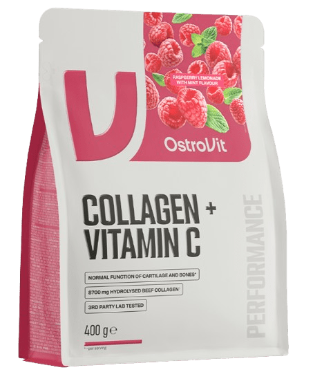 OSTROVIT Kolagén + Vitamín C malina 400 g